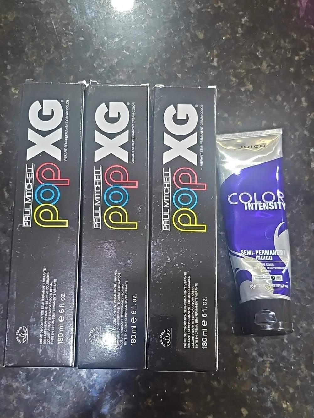 Paul Mitchell POP XG Hair Color And Joico Color Intensity Indigo Tube